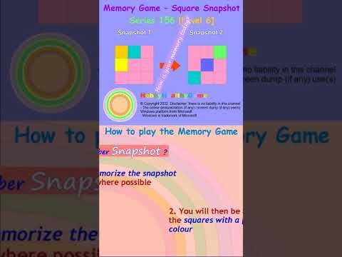 Video guide by HobbyHealthyGame: Memory Game Level 6 #memorygame