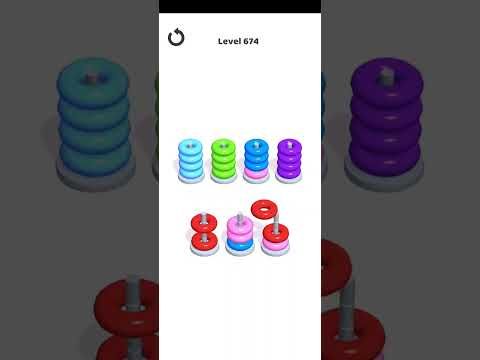 Video guide by Mobile Games: Hoop Stack Level 674 #hoopstack