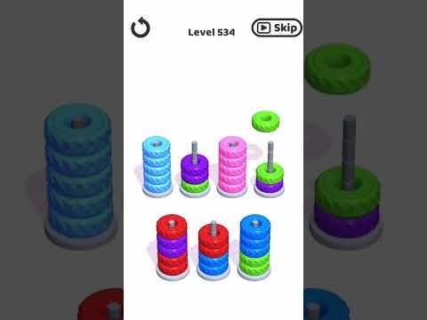 Video guide by Bubble bay: Hoop Stack Level 534 #hoopstack