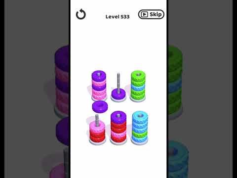 Video guide by Bubble bay: Hoop Stack Level 533 #hoopstack