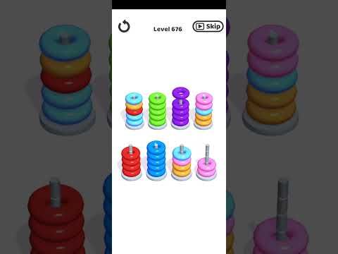 Video guide by Mobile Games: Hoop Stack Level 676 #hoopstack