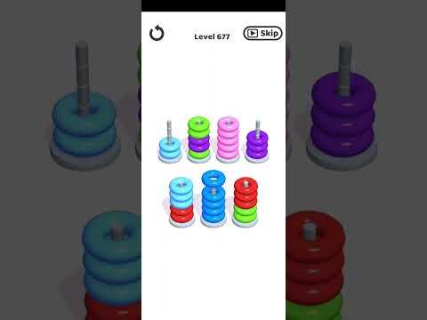Video guide by Mobile Games: Hoop Stack Level 677 #hoopstack