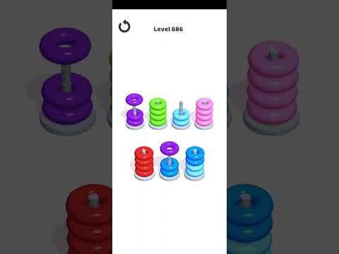 Video guide by Mobile Games: Hoop Stack Level 686 #hoopstack