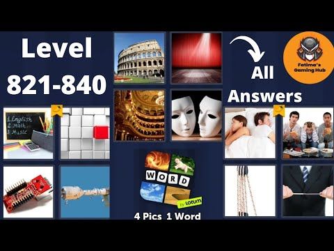 Video guide by Fatima's Gaming Hub: 4 Pics 1 Word Level 821 #4pics1