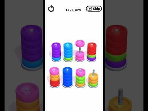 Video guide by Bubble bay: Hoop Stack Level 629 #hoopstack