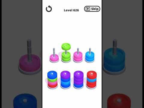 Video guide by Bubble bay: Hoop Stack Level 626 #hoopstack