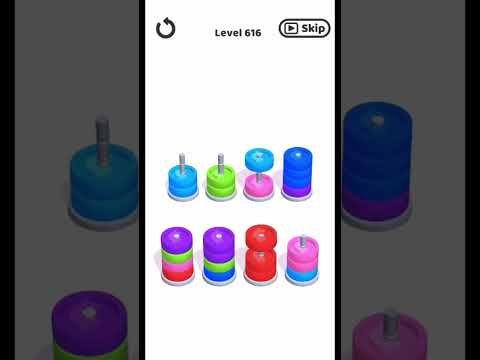Video guide by Bubble bay: Hoop Stack Level 616 #hoopstack