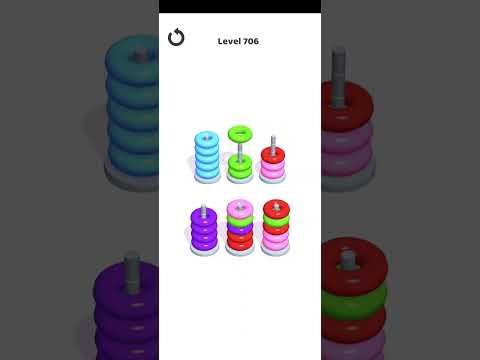 Video guide by Mobile Games: Hoop Stack Level 706 #hoopstack