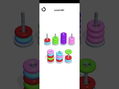 Video guide by Mobile Games: Hoop Stack Level 581 #hoopstack