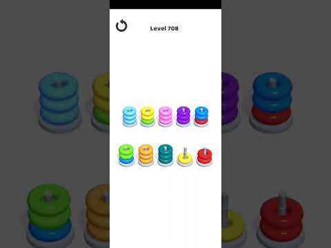 Video guide by Mobile Games: Hoop Stack Level 708 #hoopstack