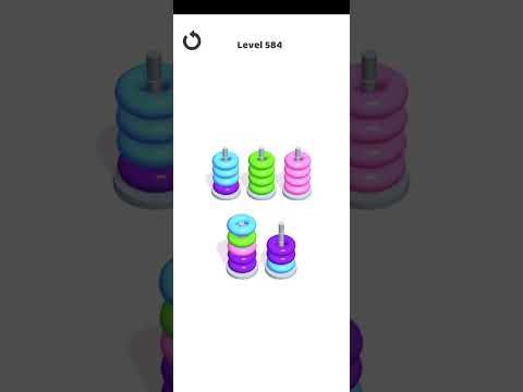 Video guide by Mobile Games: Hoop Stack Level 584 #hoopstack