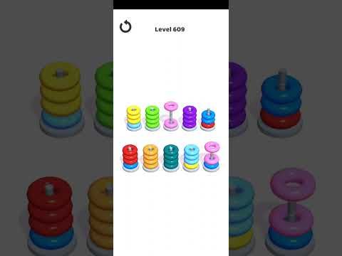 Video guide by Mobile Games: Hoop Stack Level 609 #hoopstack