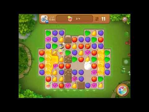 Video guide by Apps Guides: Gardenscapes Level 1586 #gardenscapes