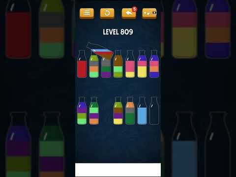 Video guide by Mobile games: Soda Sort Puzzle Level 809 #sodasortpuzzle