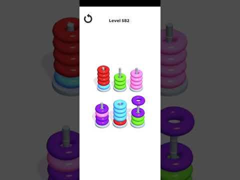 Video guide by Mobile Games: Hoop Stack Level 582 #hoopstack