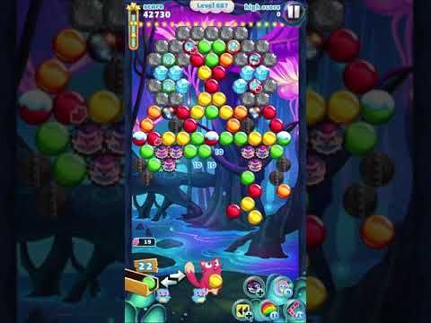 Video guide by IOS Fun Games: Bubble Mania Level 687 #bubblemania