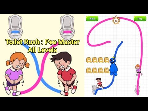 Video guide by sonicOring: Toilet Rush: Pee Master Level 1-50 #toiletrushpee