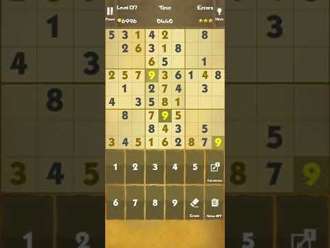 Video guide by Mr. Games: Sudoku Master Level 137 #sudokumaster