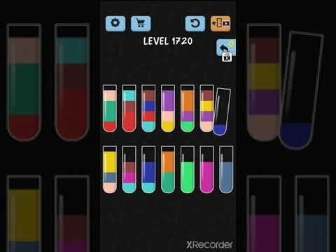Video guide by Games solve: Water Color Sort Level 1720 #watercolorsort
