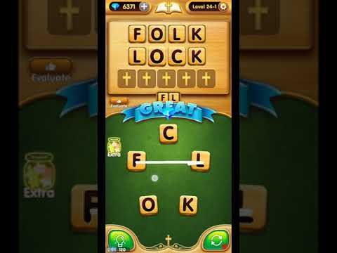 Video guide by ETPC EPIC TIME PASS CHANNEL: Bible Word Puzzle Chapter 24 - Level 1 #biblewordpuzzle