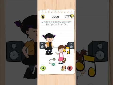 Video guide by ETPC EPIC TIME PASS CHANNEL: Brain Test 4: Tricky Friends Level 55 #braintest4