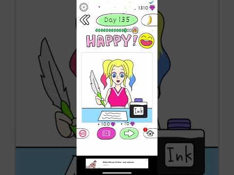 Video guide by KewlBerries: Draw Happy Queen Level 135 #drawhappyqueen
