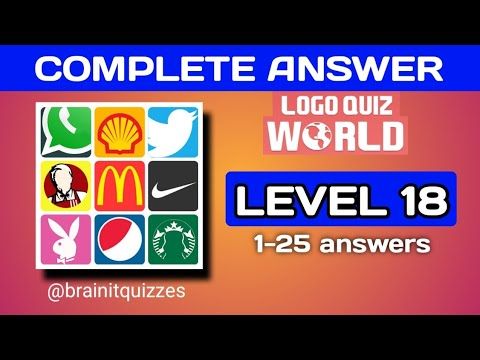 Video guide by Brain It Quizzes: Logo Quiz World  - Level 18 #logoquizworld