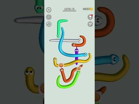 Video guide by Gaming World: Tangled Snakes Level 61 #tangledsnakes