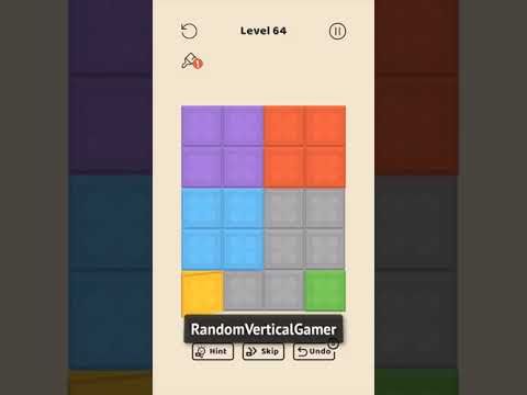 Video guide by RandomVerticalGamer: Folding Blocks Level 64 #foldingblocks