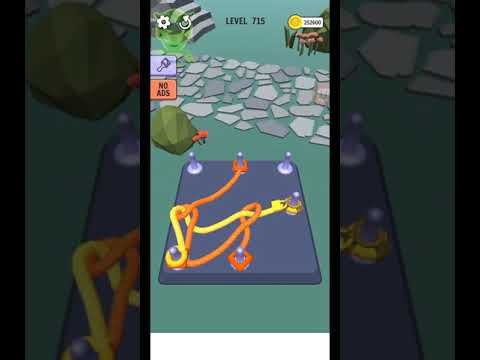 Video guide by Play little: Go Knots 3D Level 715 #goknots3d