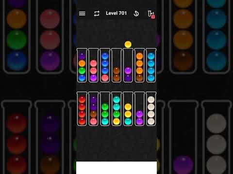 Video guide by Game Help: Ball Sort Color Water Puzzle Level 701 #ballsortcolor