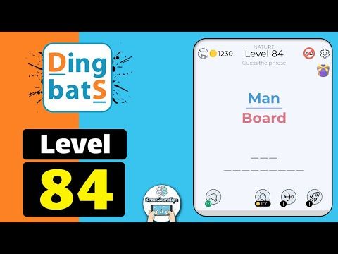 Video guide by BrainGameTips: Dingbats! Level 84 #dingbats