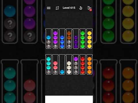 Video guide by Game Help: Ball Sort Color Water Puzzle Level 615 #ballsortcolor