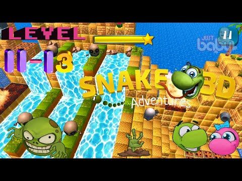 Video guide by JustBaby Nursery Rhymes & Funny Animals videos: Snake 3D Adventures Level 11-13 #snake3dadventures