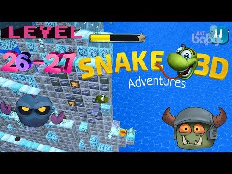 Video guide by JustBaby Nursery Rhymes & Funny Animals videos: Snake 3D Adventures Level 26-27 #snake3dadventures