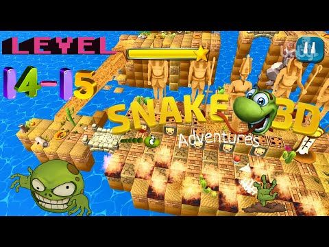 Video guide by JustBaby Nursery Rhymes & Funny Animals videos: Snake 3D Adventures Level 14-15 #snake3dadventures