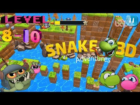 Video guide by JustBaby Nursery Rhymes & Funny Animals videos: Snake 3D Adventures Level 8-10 #snake3dadventures