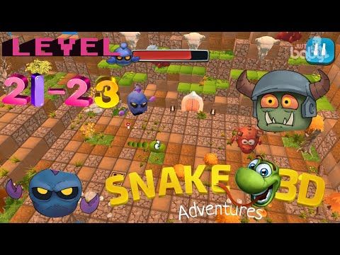 Video guide by JustBaby Nursery Rhymes & Funny Animals videos: Snake 3D Adventures Level 21-23 #snake3dadventures