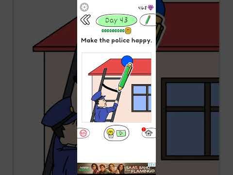 Video guide by ☬Prashant 999☬: Draw Happy Police! Level 43 #drawhappypolice