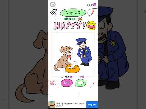 Video guide by ☬Prashant 999☬: Draw Happy Police! Level 20 #drawhappypolice