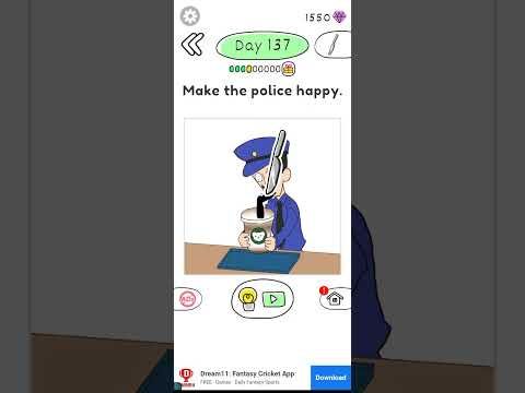 Video guide by ☬Prashant 999☬: Draw Happy Police! Level 137 #drawhappypolice