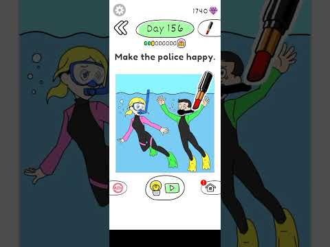 Video guide by ☬Prashant 999☬: Draw Happy Police! Level 156 #drawhappypolice