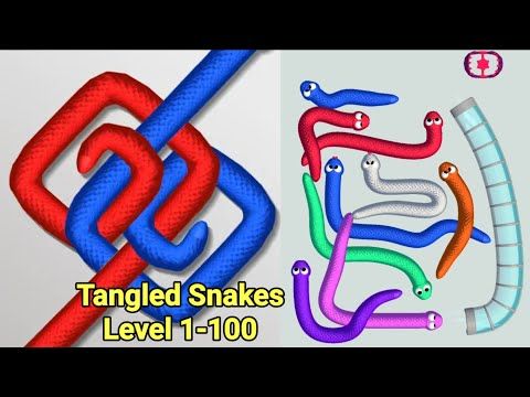 Video guide by sonicOring: Tangled Snakes Level 1-100 #tangledsnakes