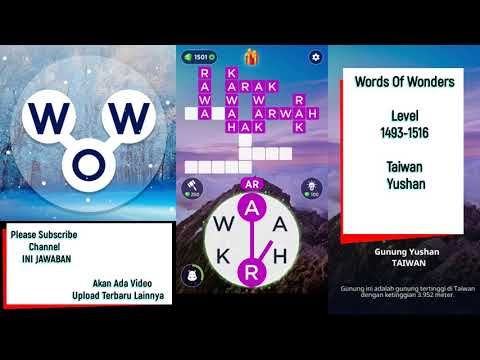 Video guide by HardToThink: Words Of Wonders Level 1493 #wordsofwonders