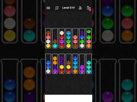 Video guide by Game Help: Ball Sort Color Water Puzzle Level 519 #ballsortcolor