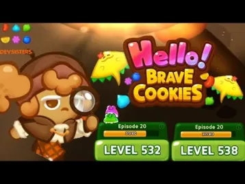 Video guide by Jelly Sapinho: Hello! Brave Cookies Level 532 #hellobravecookies