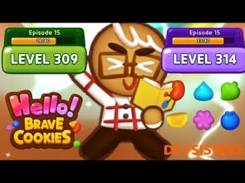 Video guide by Jelly Sapinho: Hello! Brave Cookies Level 309 #hellobravecookies