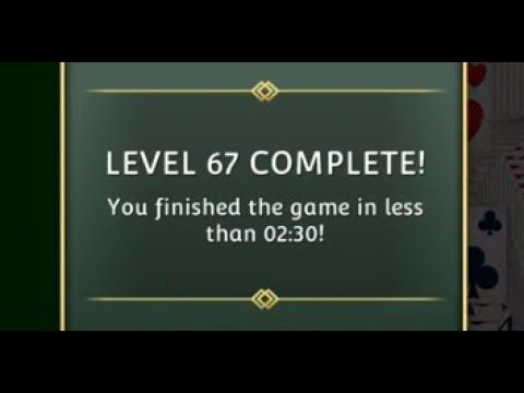 Video guide by SolitaireSavvy: Solitaire Level 67 #solitaire