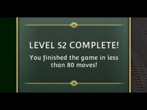 Video guide by SolitaireSavvy: Solitaire Level 52 #solitaire