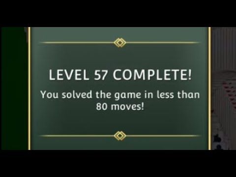 Video guide by SolitaireSavvy: Solitaire Level 57 #solitaire